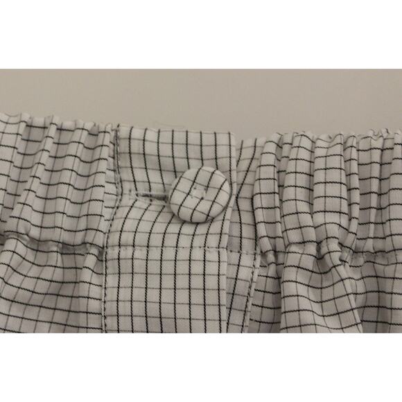 Andrea Incontri White Cotton Checkered Stretch Skirt/IT42|M/White - Picture 6 of 6